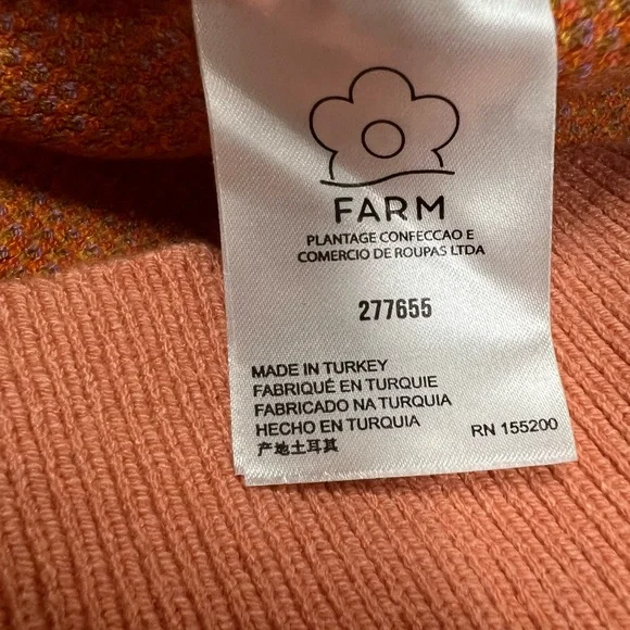 Anthropologie Farm Rio Sunset Striped Long Sleeve Dress - Picture 5 of 7